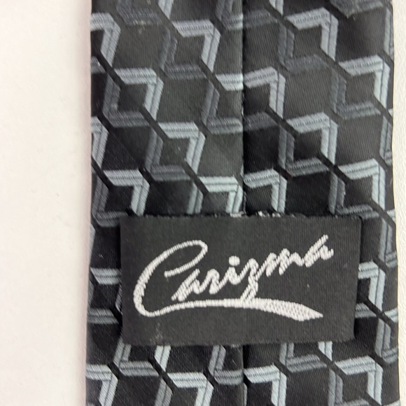 Boy's Caryzmsa black & silver zipper tie - Picture 3 of 6